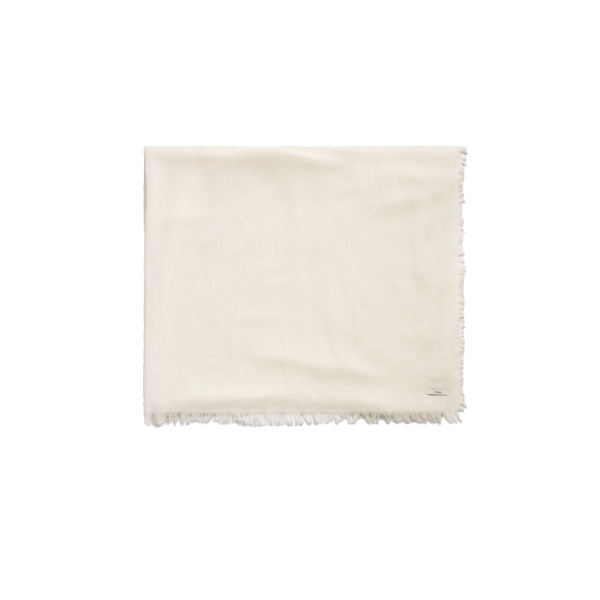 Toteme Light wool blanket scarf in Off-white