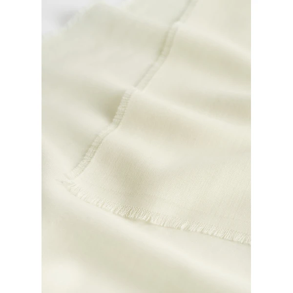 Toteme Light wool scarf in White, view 4
