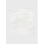 Toteme Monogram crochet cotton scarf in White