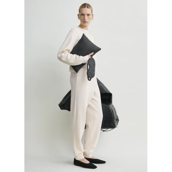 Toteme Monogram sleep set in Charcoal, view 2