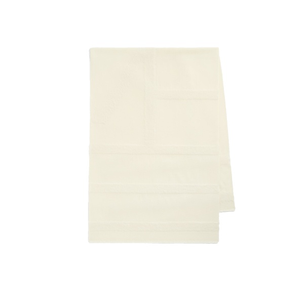 Toteme Monogram twill scarf in Off-white
