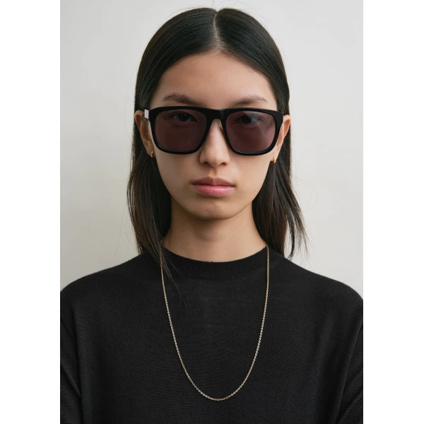 Toteme Navigator sunglasses in Black, view 2