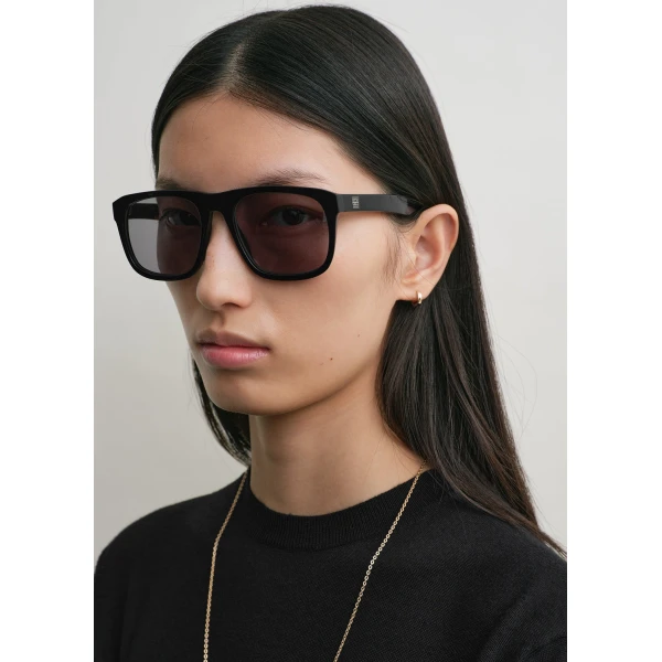Toteme Navigator sunglasses in Black, view 3