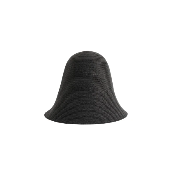 Paper sun hat in Black