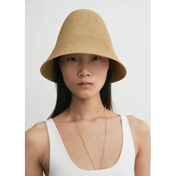 Toteme Paper sun hat in Honey, view 2