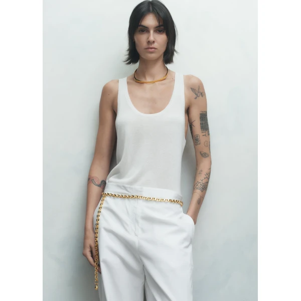 Toteme Pebble belt in Gold, view 2
