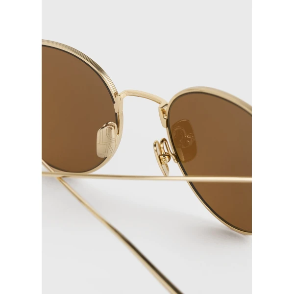 Toteme Round sunglasses in Gold, view 4
