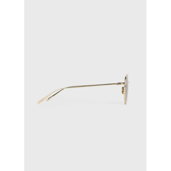 Toteme Round sunglasses in Gold, view 6