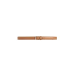 Toteme Slim grained-leather belt in Tan
