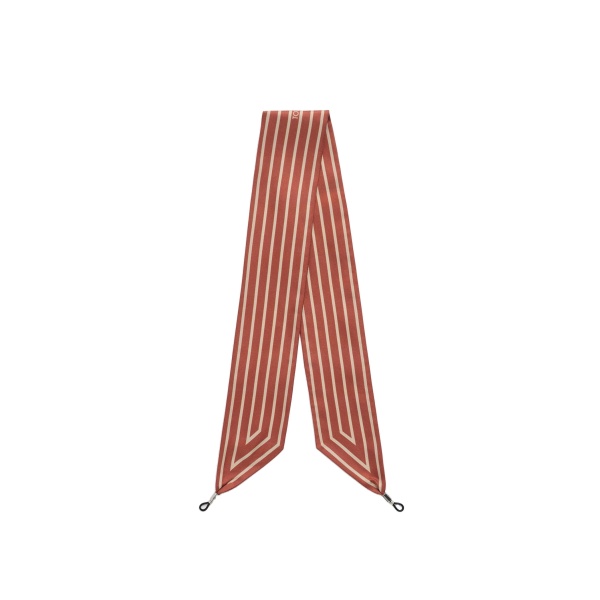 Toteme Striped sunglasses scarf in Red / Ecru