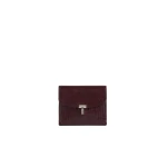 Toteme T-Lock palmellato-patent cardholder in Cherry