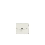 Toteme T-Lock palmellato-patent cardholder in Off-white