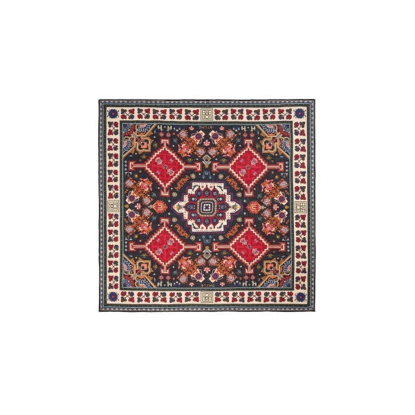 Toteme Winter blanket scarf in Navy red