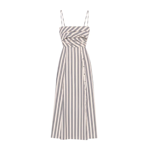 Anise Tank Dress in Ecru Stripe