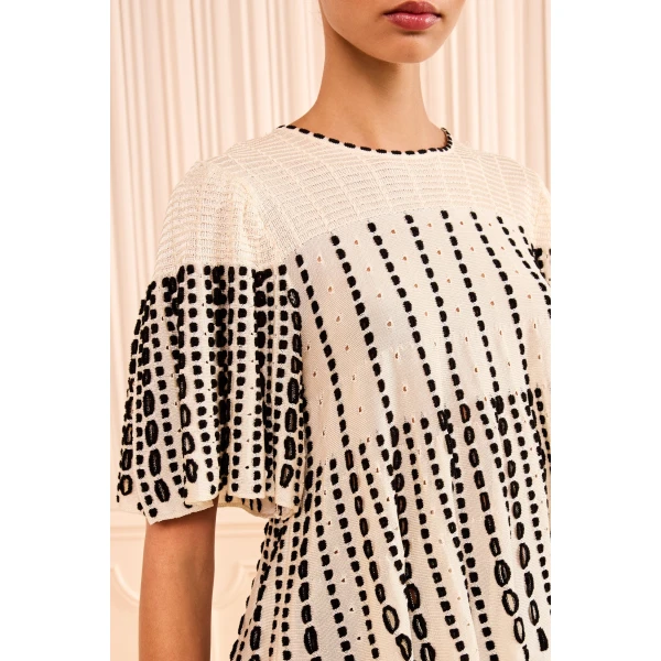 Ulla Johnson Avelina Knit Cape Top in Champagne