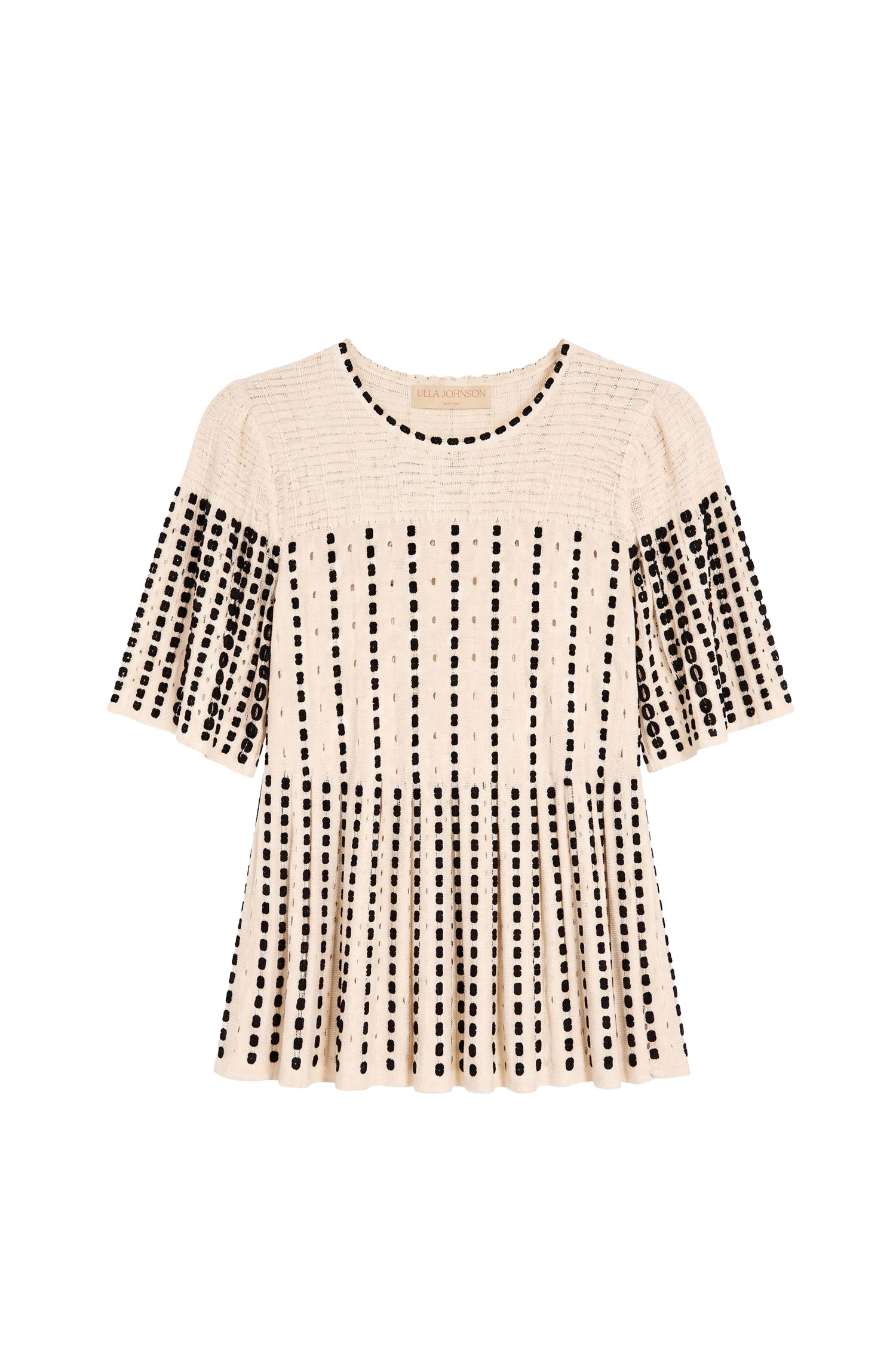 Ulla Johnson Avelina Knit Cape Top in Champagne Ulla Johnson Avelina Knit Cape Top in Champagne | Short Sleeved | Coveti