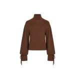 Ulla Johnson Camille Knit Pullover in Clove | Turtlenecks | Coveti