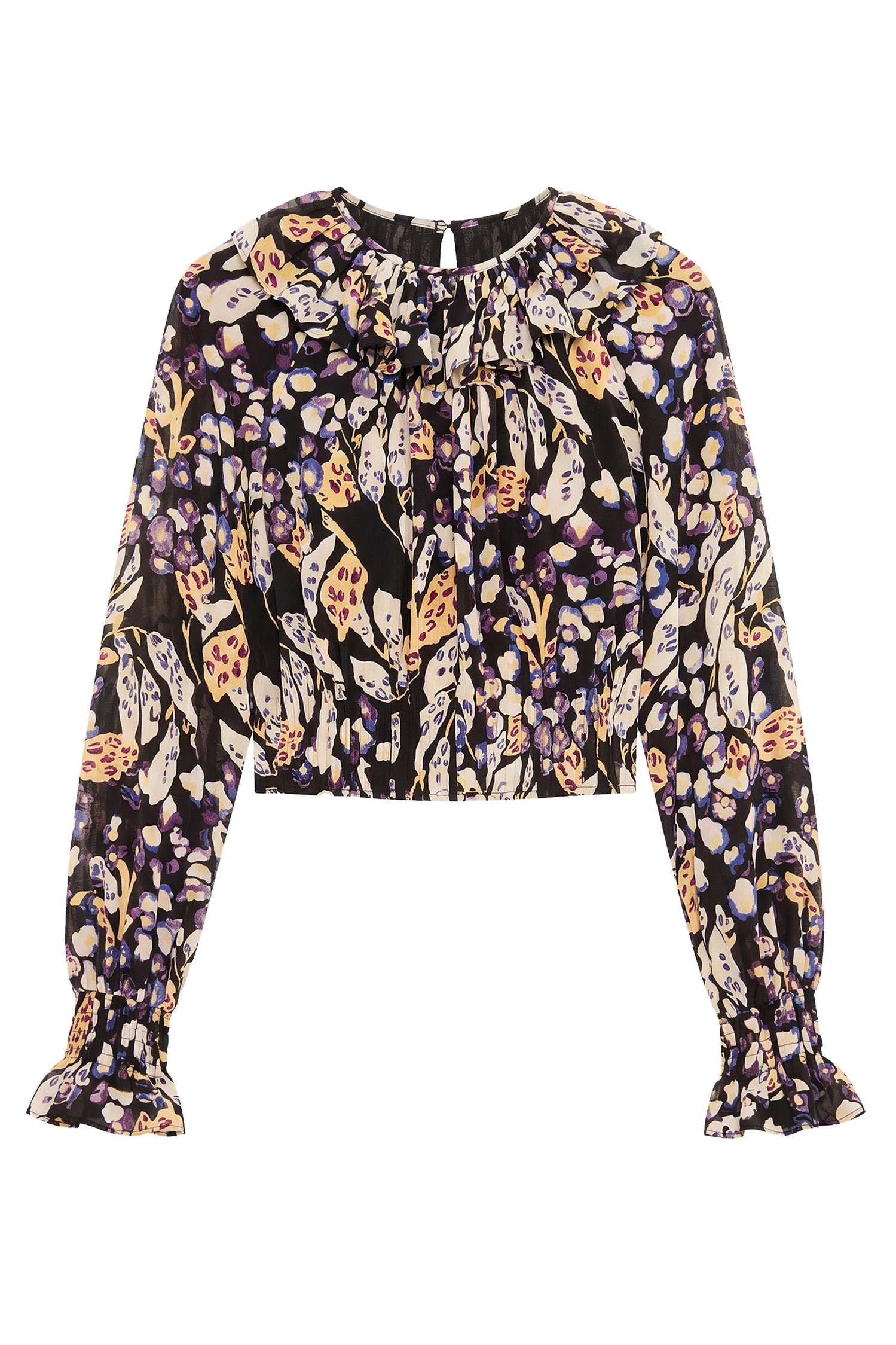 Ulla Johnson Celesta Ruffled Blouse in Botanica Ulla Johnson Celesta Ruffled Blouse in Botanica | Blouse | Coveti