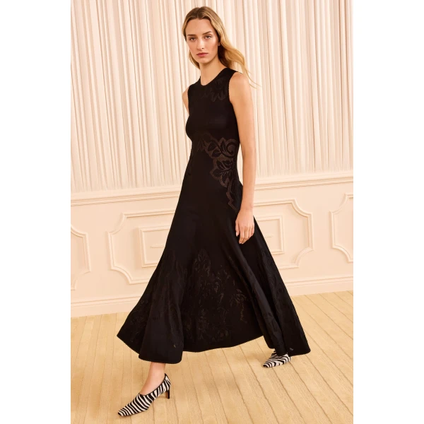 Ulla Johnson Corinthia Knit Dress in Noir