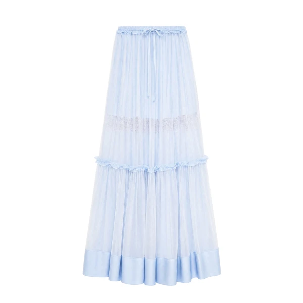 Delphina Lace Skirt in Hydrangea