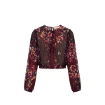 Ulla Johnson Elenora Blouse in Amaranthus | Blouse | Coveti