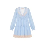 Ulla Johnson Farenne Mini Dress in Hydrangea | Mini Dresses | Coveti