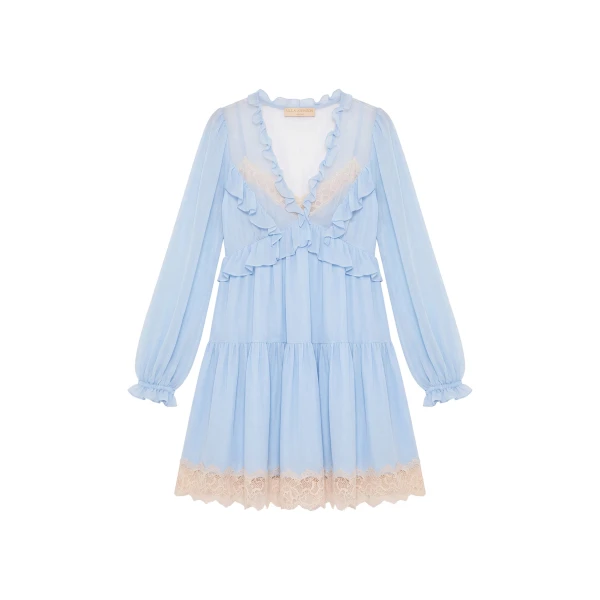 Farenne Mini Dress in Hydrangea