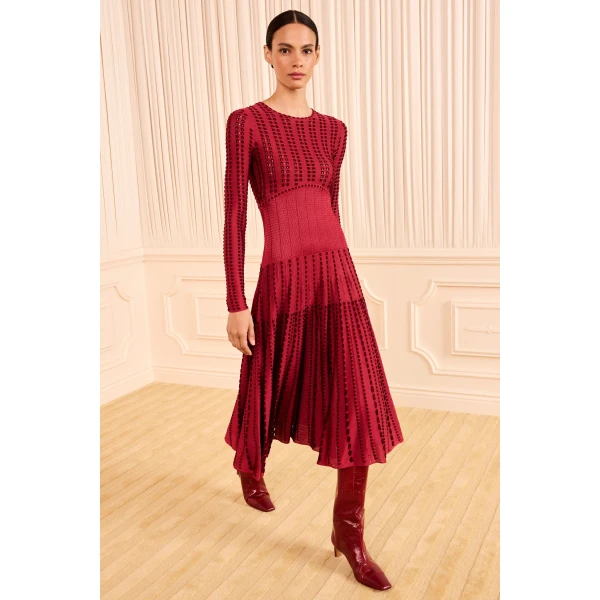 Ulla Johnson Maribel Knit Dress in Garnet