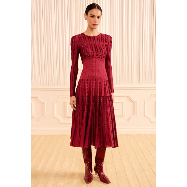 Ulla Johnson Maribel Knit Dress in Garnet