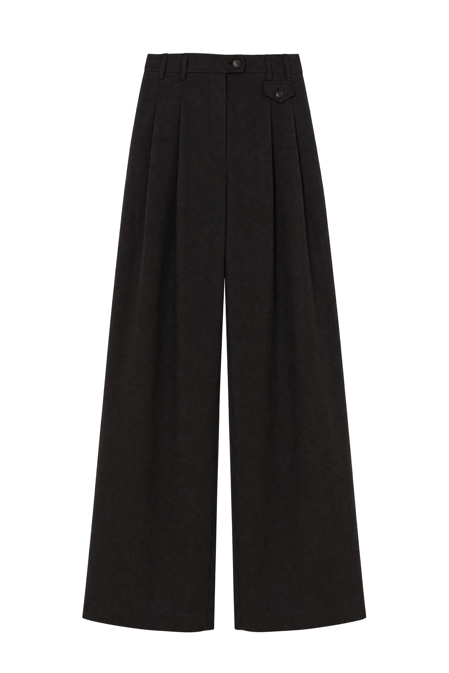 Ulla Johnson Motherwell Wide Leg Trouser in Noir Ulla Johnson Motherwell Wide Leg Trouser in Noir | Wide leg pants | Coveti