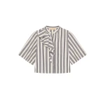 Ulla Johnson Perrine Blouse in Ecru Stripe | Blouse | Coveti