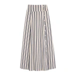 Ulla Johnson Rosenne Midi Skirt in Ecru Stripe | Midi Skirts | Coveti