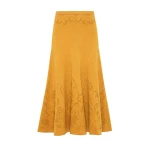 Ulla Johnson Rosina Midi Knit Skirt in Topaz | Midi Skirts | Coveti