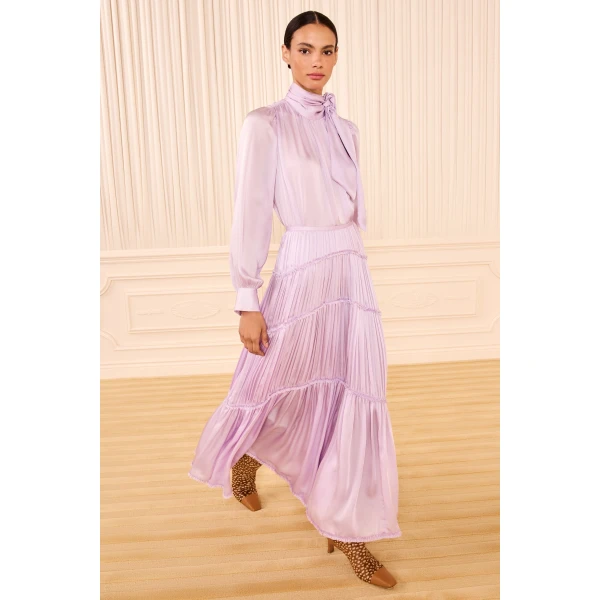 Ulla Johnson Samira Midi Skirt in Wisteria