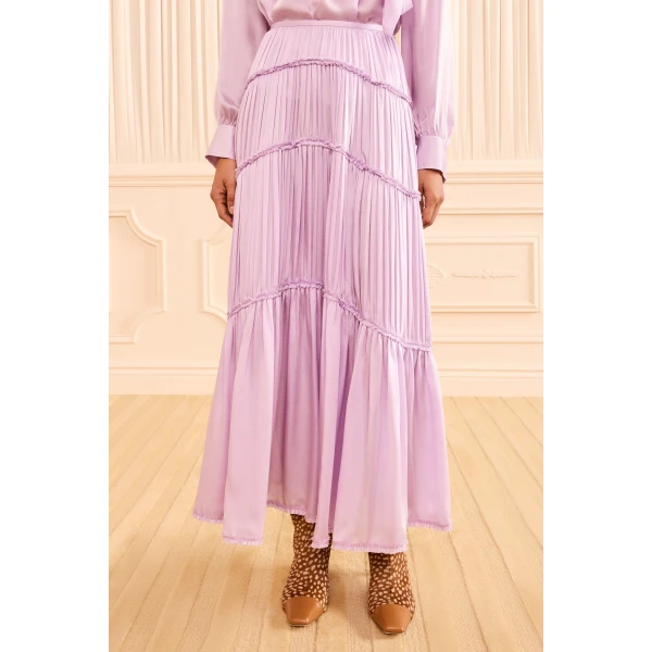 Ulla Johnson Samira Midi Skirt in Wisteria