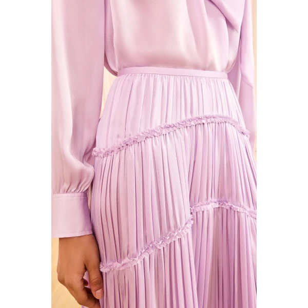 Ulla Johnson Samira Midi Skirt in Wisteria