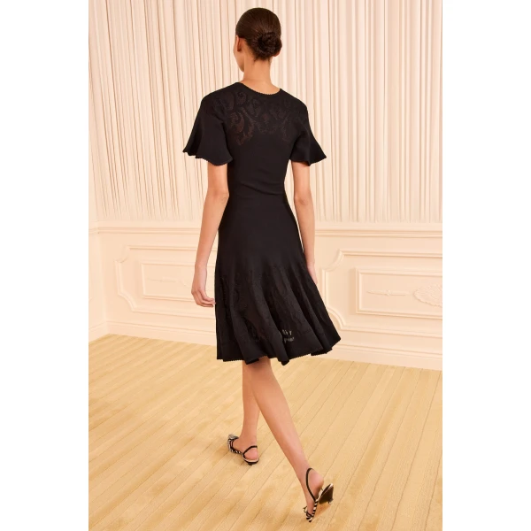 Ulla Johnson Tahlia Knit Mini Dress in Noir