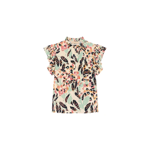 Twyla Ruched Top in Calla Lily