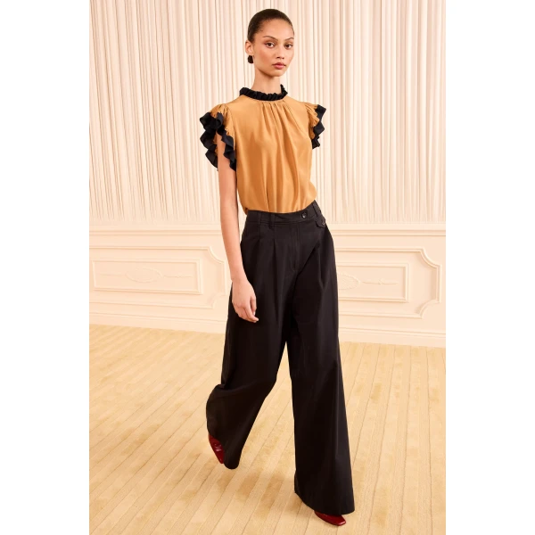Ulla Johnson Twyla Ruched Top in Canyon
