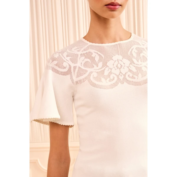 Ulla Johnson Vara Knit Top in Cowrie