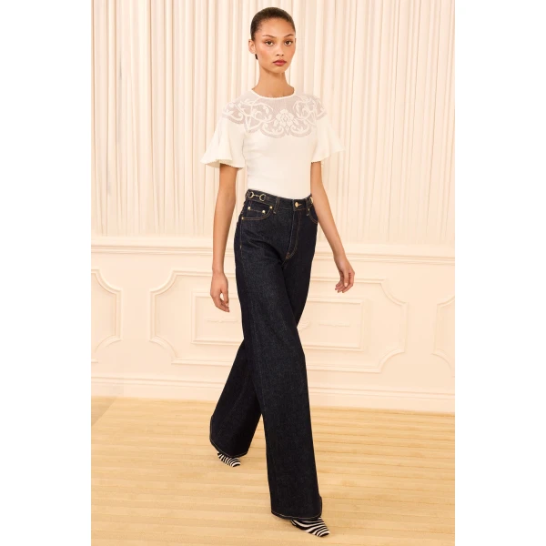 Ulla Johnson Vara Knit Top in Cowrie