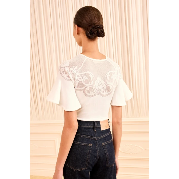 Ulla Johnson Vara Knit Top in Cowrie