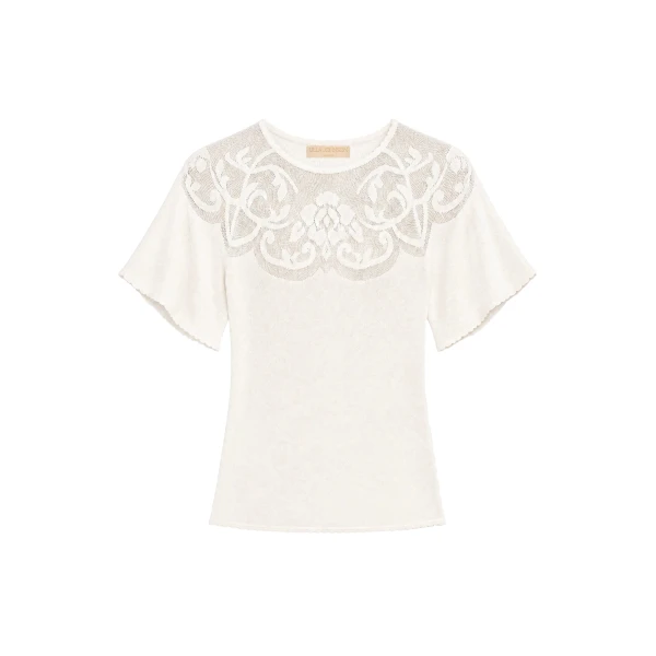 Vara Knit Top in Cowrie