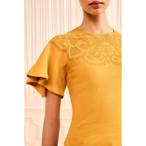 Ulla Johnson Vara Knit Top in Topaz