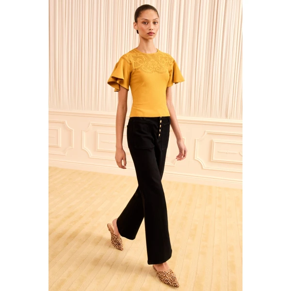 Ulla Johnson Vara Knit Top in Topaz