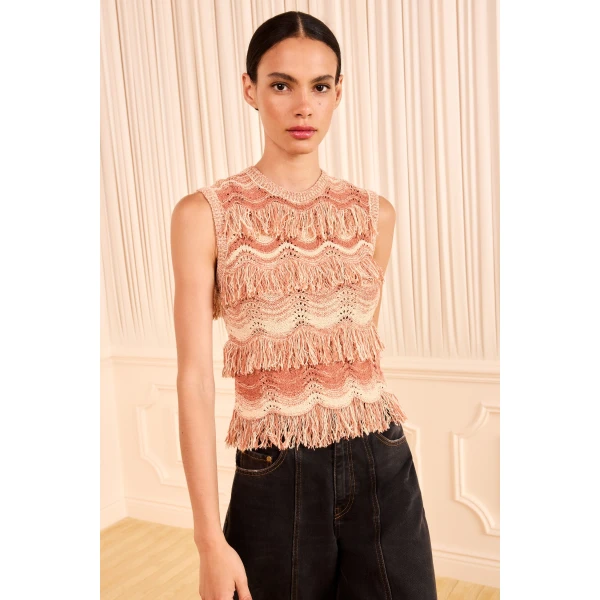 Ulla Johnson Vida Knit Top in Terracotta Rose