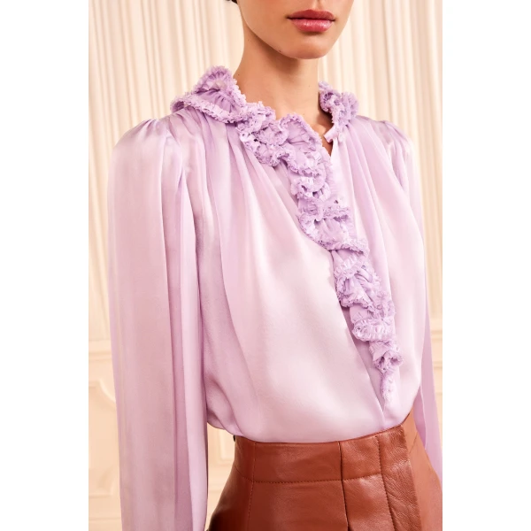 Ulla Johnson Willhemina Blouse in Wisteria