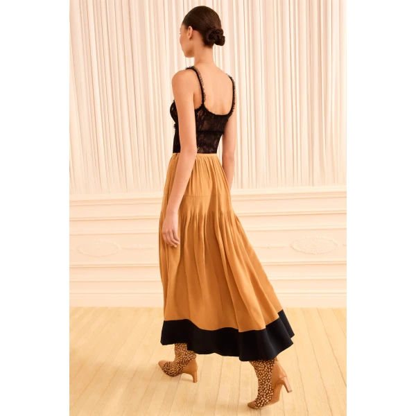 Ulla Johnson Yvette Midi Skirt in Canyon
