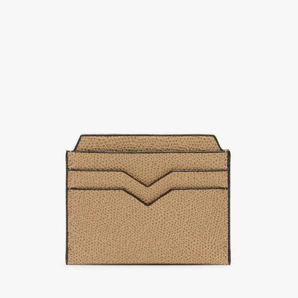 Valextra 4CC Card Case in Cashmere Beige | Wallets & Purses | Coveti