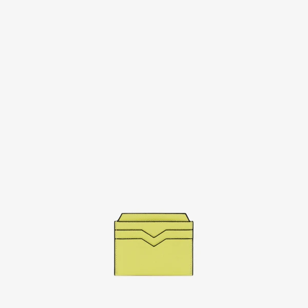 Valextra 4CC Card Case in Citrine Yellow | Cases | Coveti